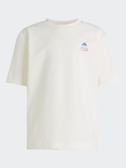 adidas White Marvel Avengers Graphic Little Kids T-Shirt - Image 6 of 6