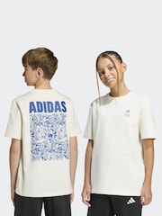 adidas White Marvel Avengers Graphic T-Shirt - Image 1 of 5