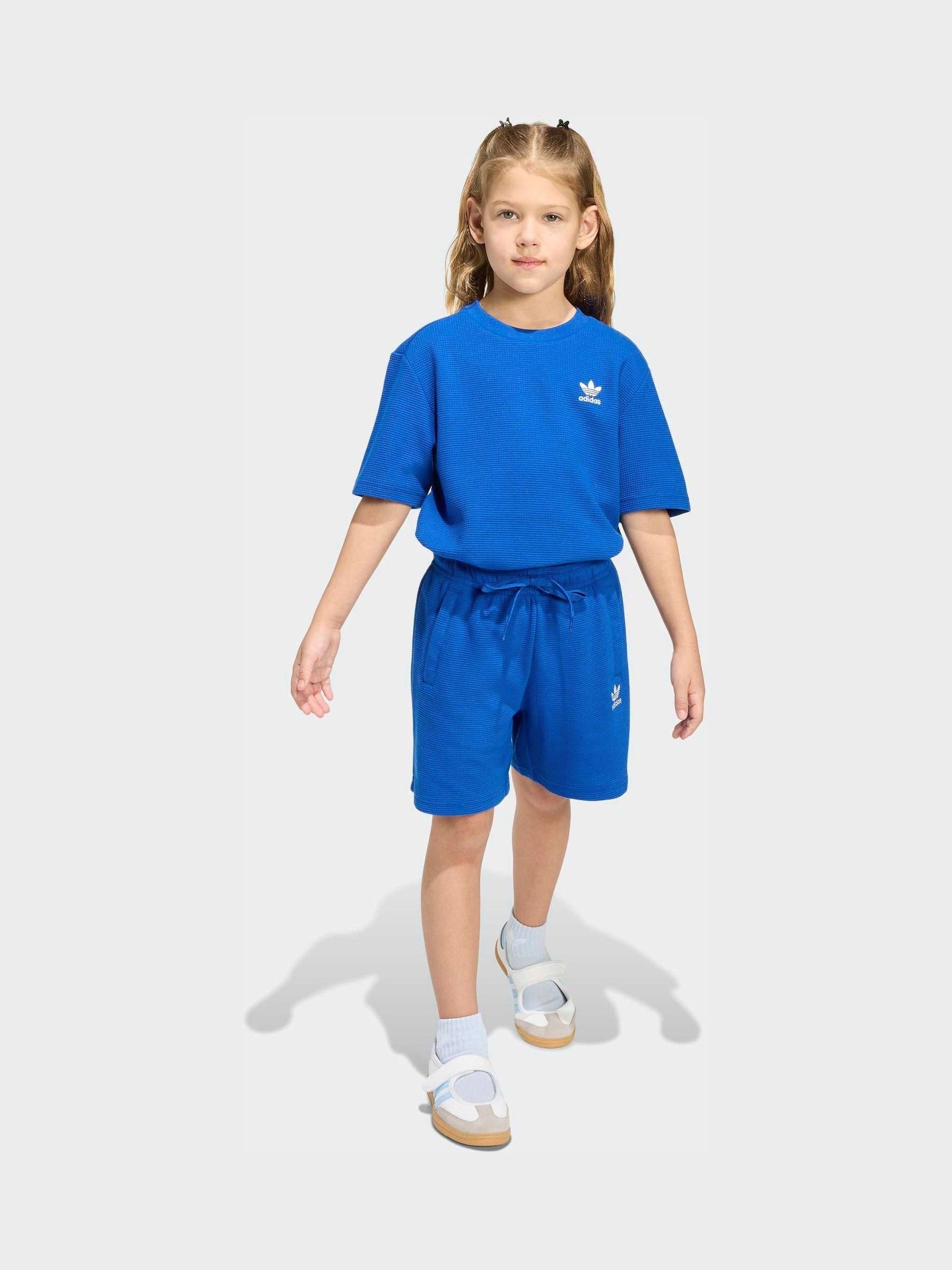 Buy adidas Originals Dark Blue Oversized Waffle Short T-Shirt