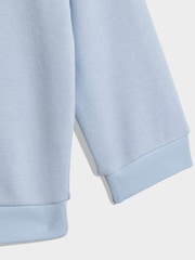 adidas Originals Light Blue Trefoil Sweatshirt and Jogger Infant Set - Image 6 of 7