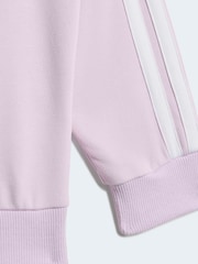 adidas Purple Essentials Top  and Joggers Infant Set - Image 5 of 6