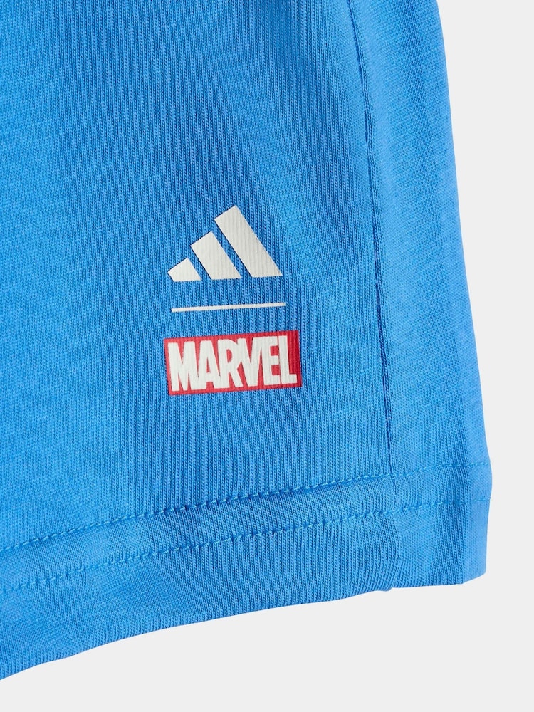 adidas Marvel Avengers T-Shirt and Shorts Infant Set - Imaginea 7 din 7