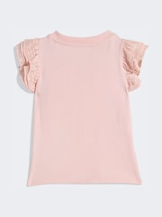 adidas Originals Pink Frill T-Shirt and Cycling Leggings Infant Set - Image 4 of 8