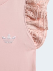 adidas Originals Pink Frill T-Shirt and Cycling Leggings Infant Set - Image 7 of 8