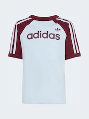 adidas Originals Blue T-Shirt and Sprinter Shorts Set - Image 7 of 10