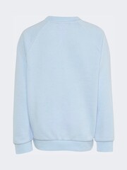 أزرق فاتح - طقم من سويت شيرت واسع بشعار الوريقات الثلاثة للأطفال الصغار من adidas Originals - صورة 8 من 10