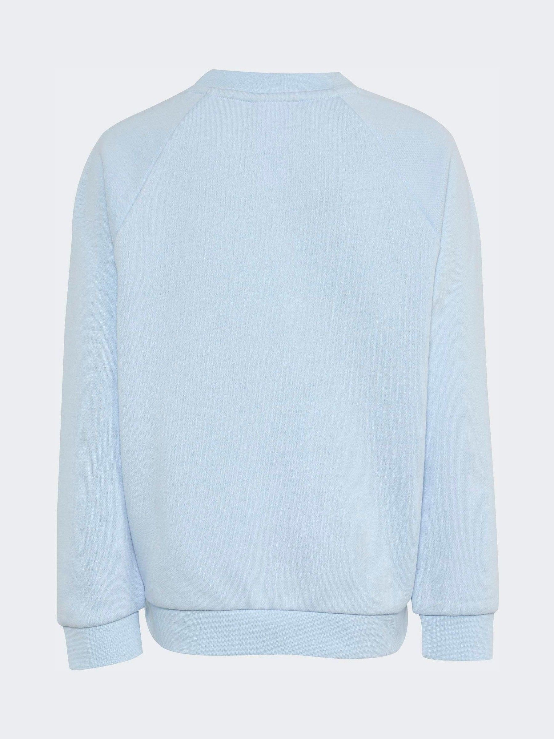 さらライトブルー xs Buy adidas Originals Light Blue Trefoil Oversized Sweatshirt
