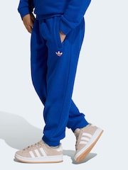 أزرق - طقم من سويت شيرت واسع بشعار الوريقات الثلاثة للأطفال الصغار من adidas Originals - صورة 5 من 10