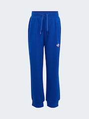 أزرق - طقم من سويت شيرت واسع بشعار الوريقات الثلاثة للأطفال الصغار من adidas Originals - صورة 7 من 10