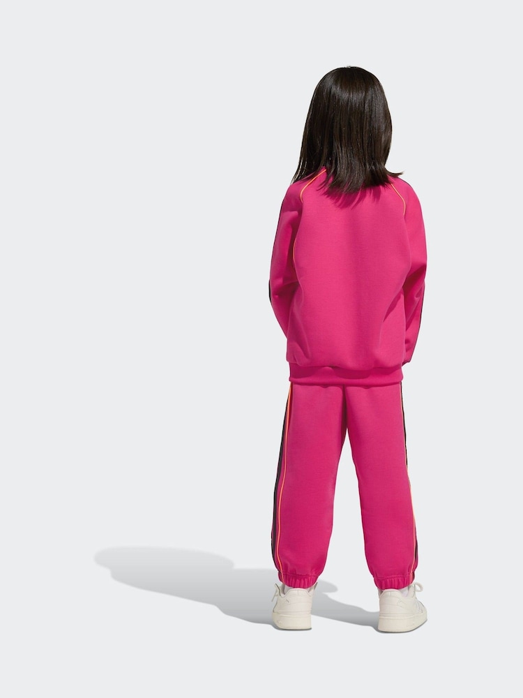 adidas Originals Pink Oversized Little Kids Tracksuit Set - Image 2 of 8