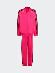 adidas Originals Pink Oversized Little Kids Tracksuit Set - Image 6 of 8