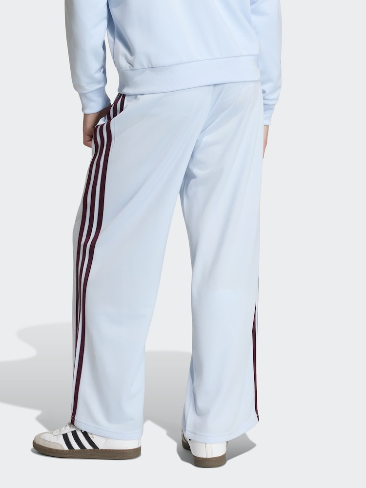 adidas Originals Blue Firebird Wide Leg Trousers - Image 2 of 6