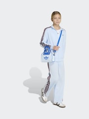 adidas Originals Blue Firebird Wide Leg Trousers - Image 3 of 6