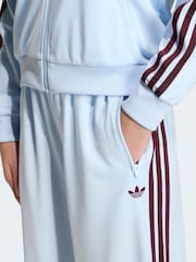 adidas Originals Blue Firebird Wide Leg Trousers - Image 4 of 6