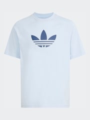 adidas Originals Blue Trefoil Oversized T-Shirt - Image 6 of 6