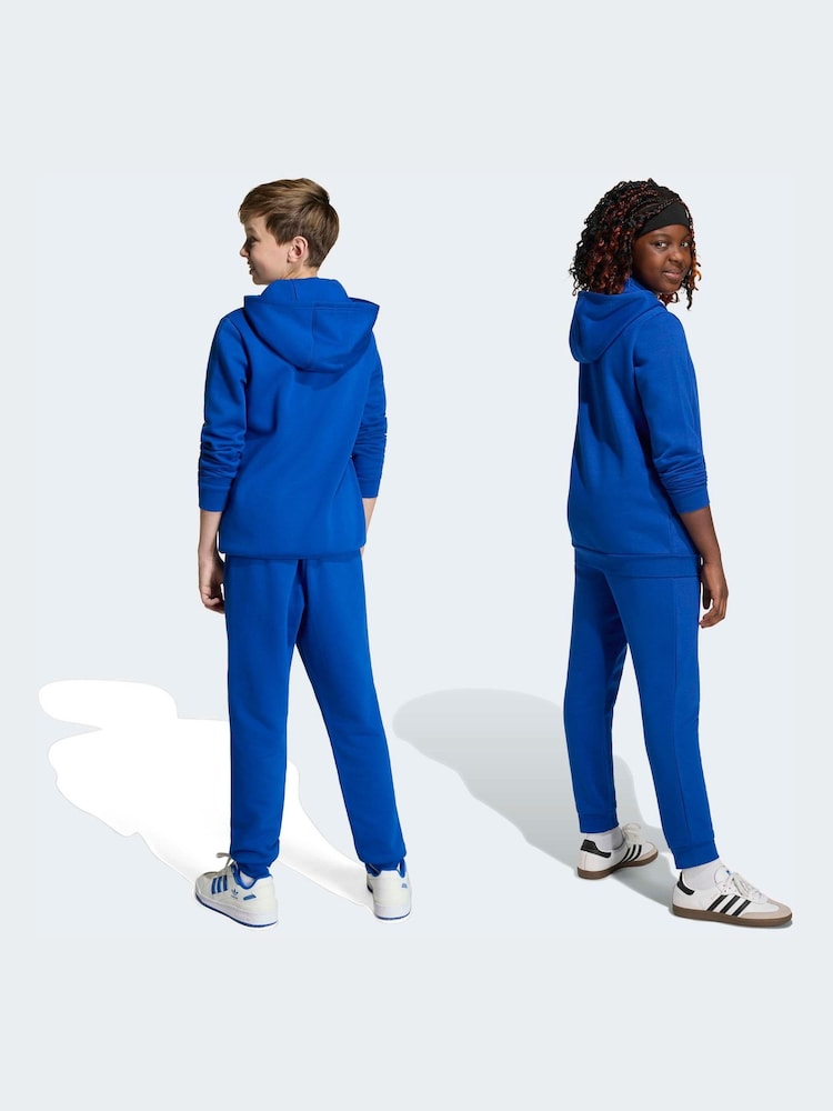 adidas Originals Blue Fleece Joggers Kids - Image 2 of 6