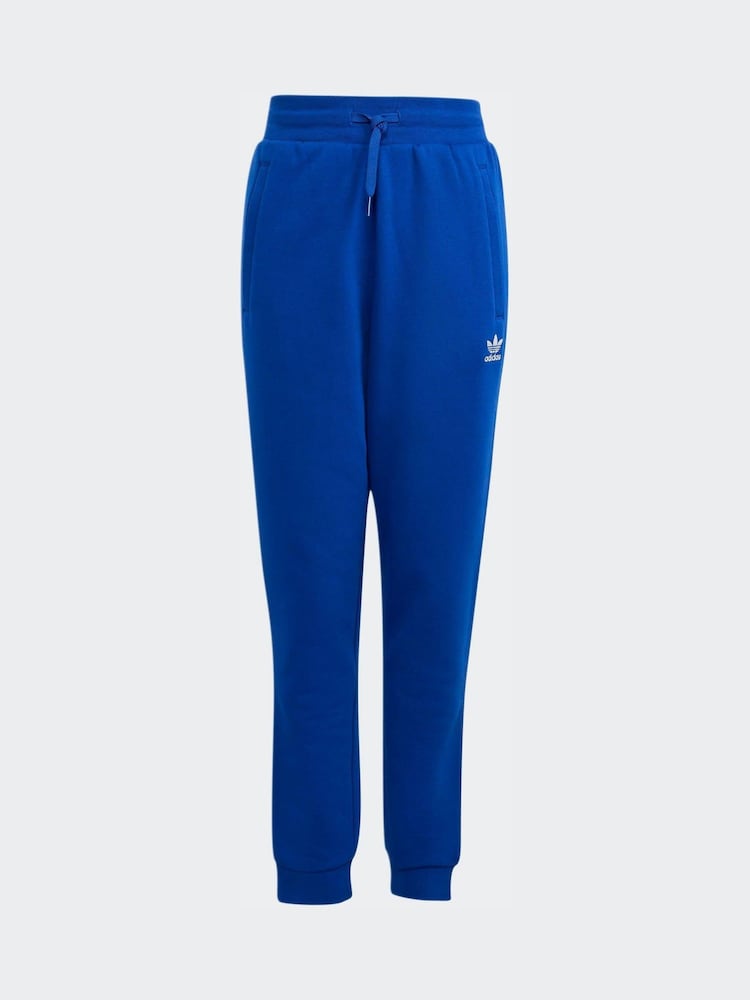 adidas Originals Blue Fleece Joggers Kids - Image 6 of 6