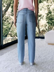 Bleach Blue Authentic High Rise City Straight Leg Jeans - Image 6 of 9