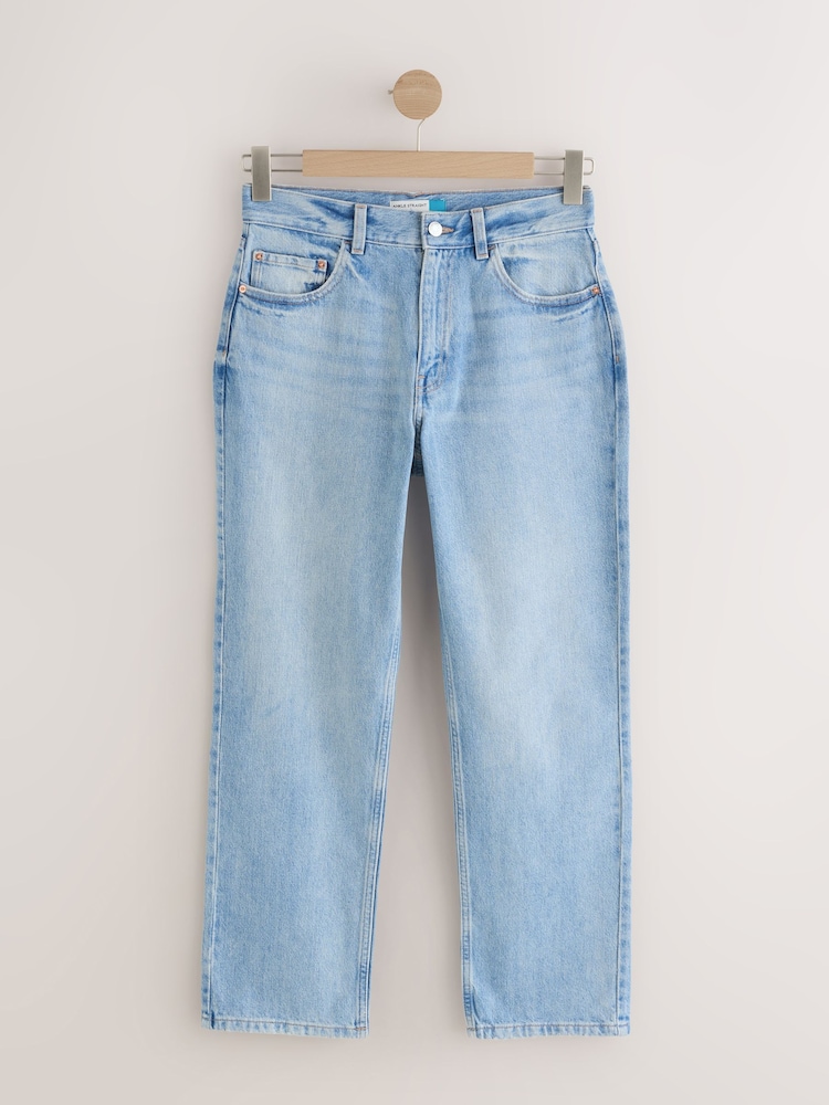 Bleach Blue Authentic High Rise City Straight Leg Jeans - Image 9 of 9 Bleach Blue Authentic High Rise City Straight Leg Jeans - Image 9 of 9