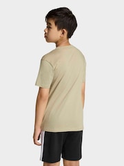 adidas Brown Essentials Kids T-Shirt - Image 2 of 6