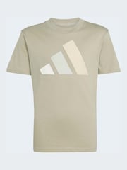 adidas Brown Essentials Kids T-Shirt - Image 6 of 6