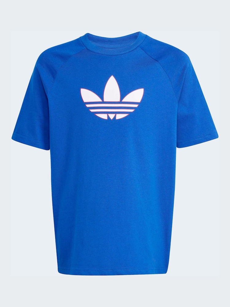 adidas Originals Dark Blue Trefoil Oversized T-Shirt - Image 5 of 5 adidas Originals Dark Blue Trefoil Oversized T-Shirt - Image 5 of 5
