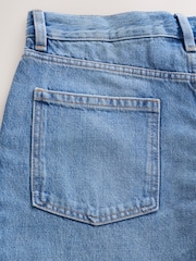 Light Blue Denim Authentic High Rise City Straight Leg Jeans - Image 8 of 9