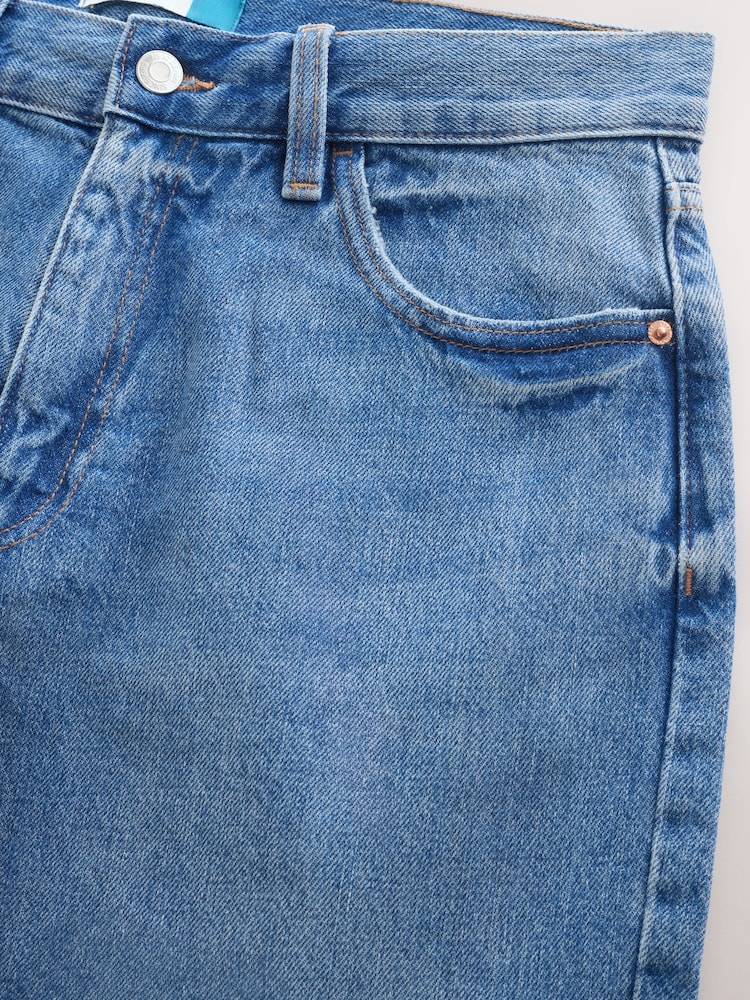 Light Blue Denim Authentic High Rise City Straight Leg Jeans - Image 9 of 9 Light Blue Denim Authentic High Rise City Straight Leg Jeans - Image 9 of 9