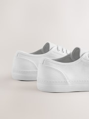 White Forever Comfort® Canvas Baseball Trainers - Image 5 of 5