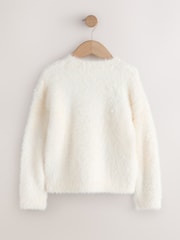 Ecru Sleigh Stripe Christmas Jumper (3-16yrs) - Image 2 of 4