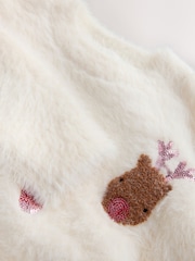 Ecru Sleigh Stripe Christmas Jumper (3-16yrs) - Image 4 of 4