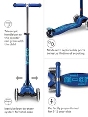 Micro Scooters Navy LED Maxi Deluxe Scooter - Image 4 of 5