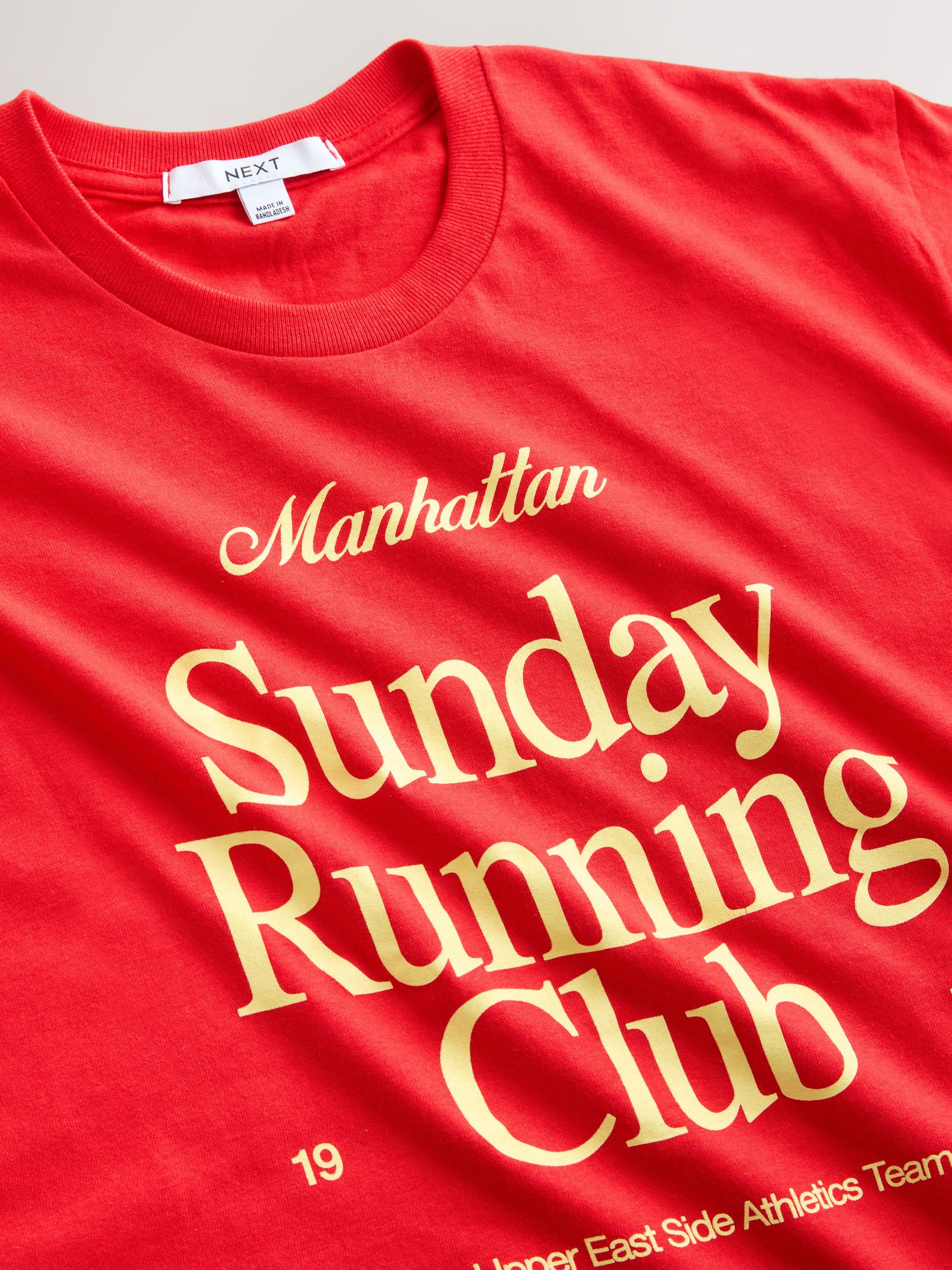 Buy Red Run Club Graphic Short Sleeve T-Shirt from Next Canada