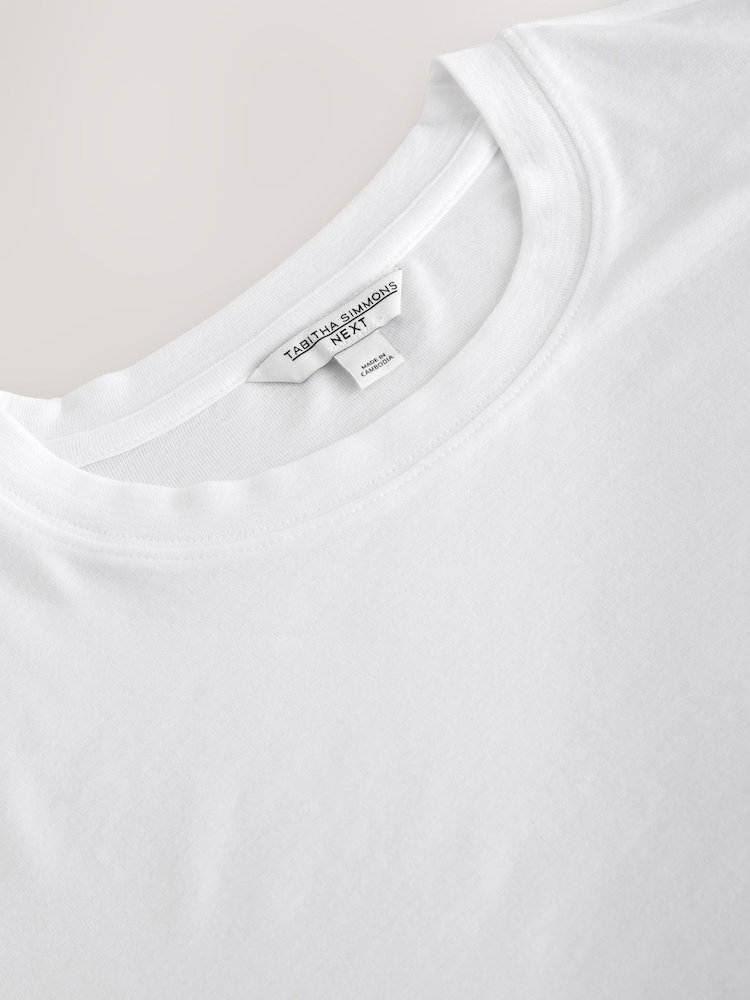 White Tabitha Simmons Short Sleeve T-Shirt - Image 8 of 8 White Tabitha Simmons Short Sleeve T-Shirt - Image 8 of 8