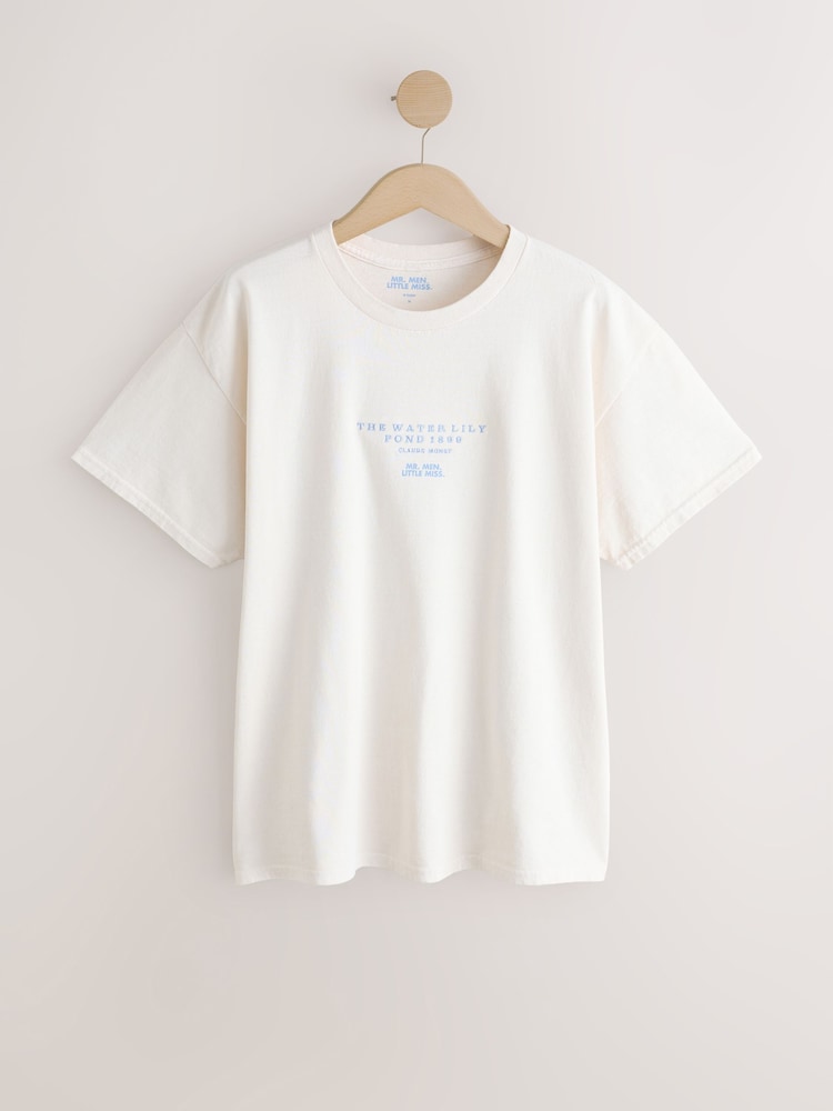 Ecru Short Sleeve Oversized T-Shirt - Image 2 of 4