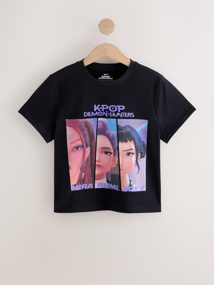 Black K Pop Demon Hunters Graphic T-Shirt - Image 1 of 4