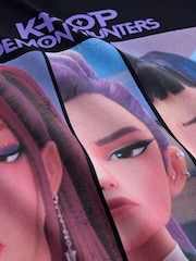 Black K Pop Demon Hunters Graphic T-Shirt - Image 3 of 4