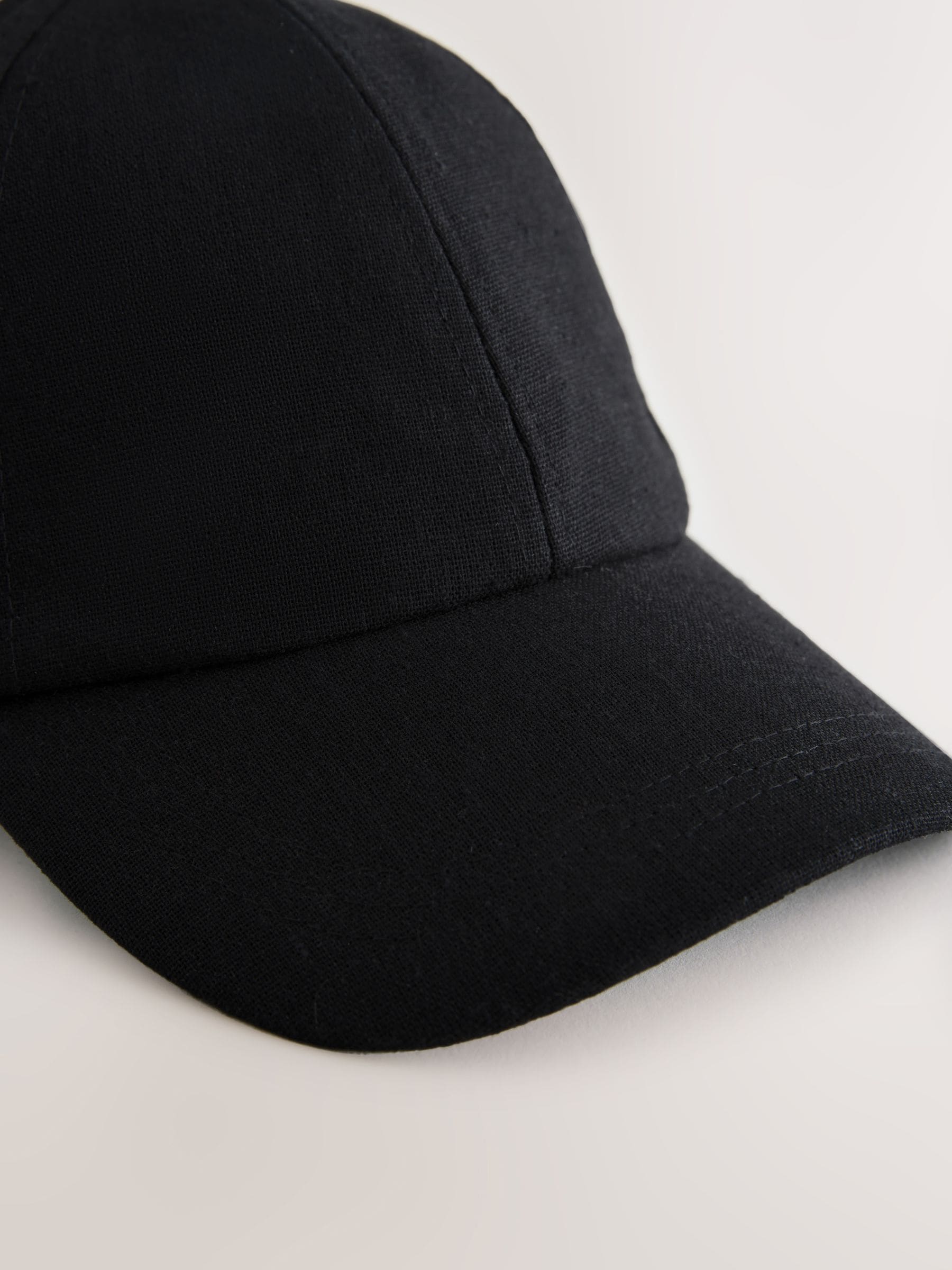 Buy Black Linen Blend Cap from Next USA
