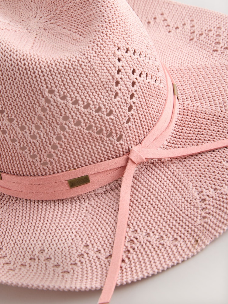 Roz pastel - Pălărie western ușor de împachetat - Imaginea 2 din 3