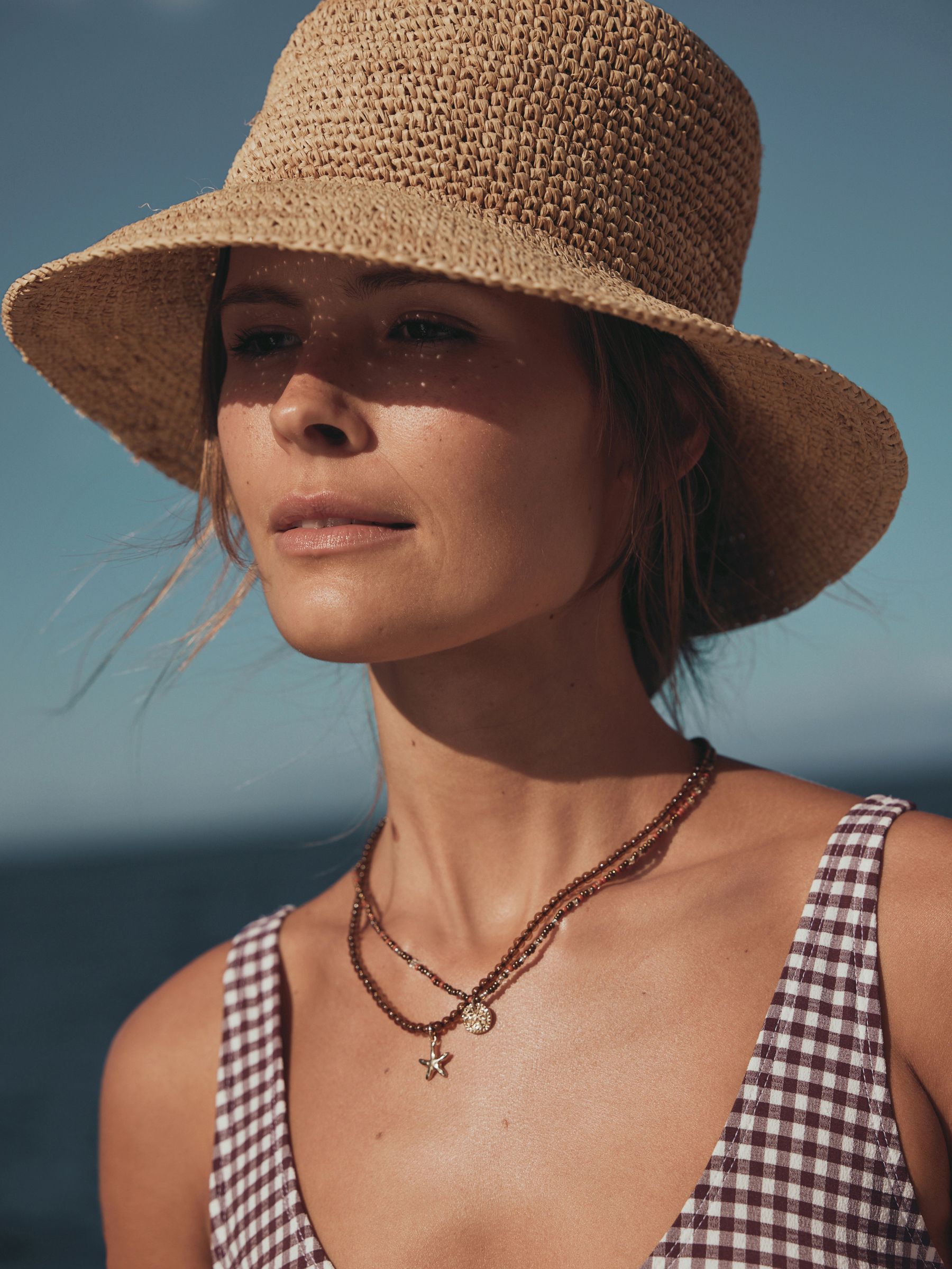 Buy Natural Straw Bucket Hat from Next Italy