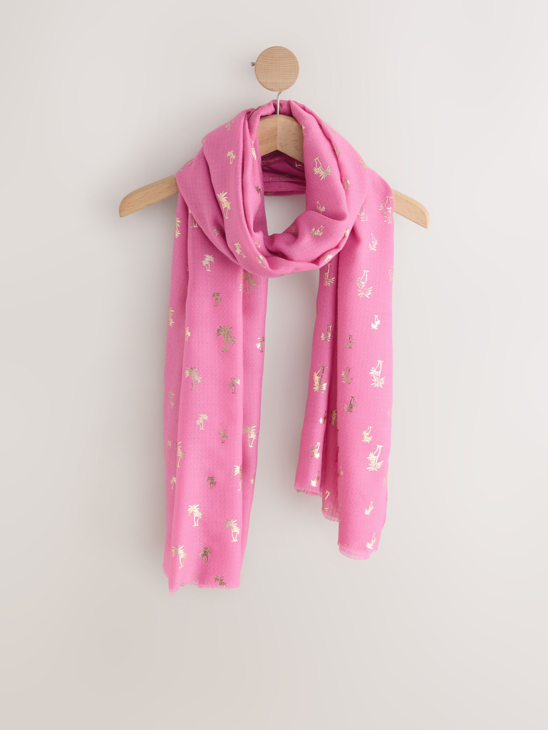 Buy Pink Palm Foil Lightweight Scarf from Next South Africa