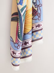 Multi Crab Border Lightweight Scarf - Image 6 of 7