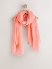 Leinen in Apricot - Leichter Schal - Bild 5 von 7