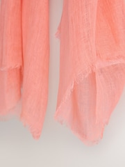 Leinen in Apricot - Leichter Schal - Bild 7 von 7