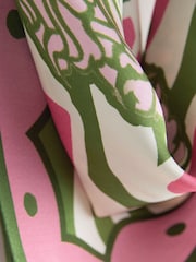 Green/Pink It's A Matcha Lightweight Square Scarf - Image 3 of 3