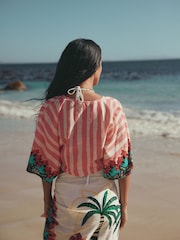 Fruit Print Twist Front Cover-Up - Image 4 of 8