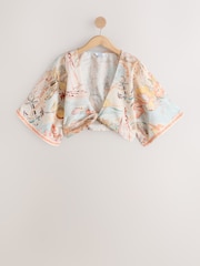 Mediterranean Scenic Print Twist Front Cover-Up - Image 5 of 7