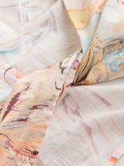 Mediterranean Scenic Print Twist Front Cover-Up - Image 6 of 7