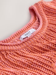 Orange Palm Knitted Tank Cover-Up - Image 6 of 7