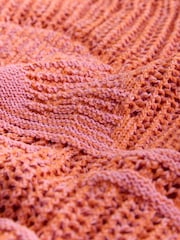 Orange Palm Knitted Tank Cover-Up - Image 7 of 7
